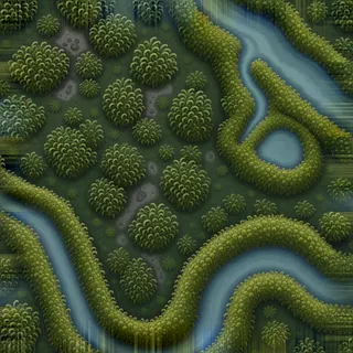 overgrown low marsh moss