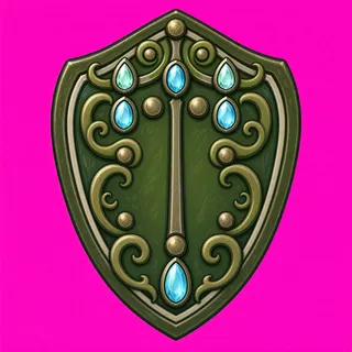 shield, ornate design