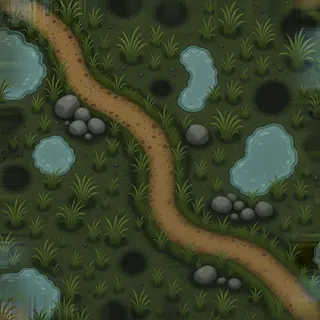 clean packed dirt path
