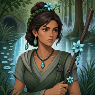 original adult healer, determined expression