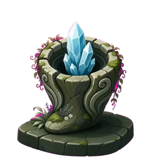 overgrown relic pedestal