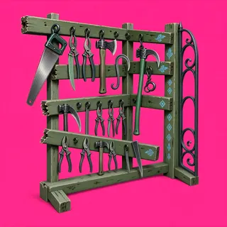 damaged tool rack