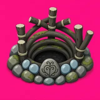 clean campfire ring