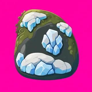 frosted small rock