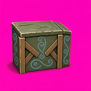 clean wooden crate