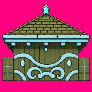 roof center, weathered