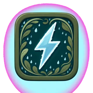 lightning bolt, rare accent design