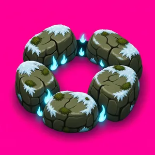 frosted campfire ring