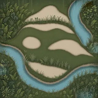 overgrown bank sediment