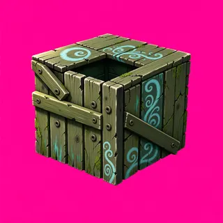 damaged wooden crate