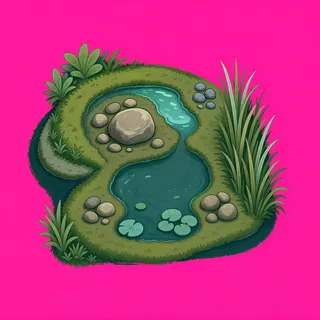 sand scatter, sparse arrangement