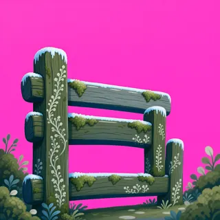 frosted short fence