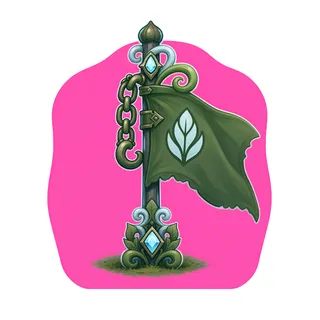 checkpoint flag, ornate design