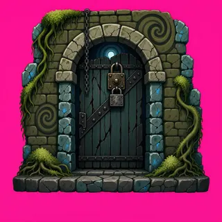 door locked, damaged