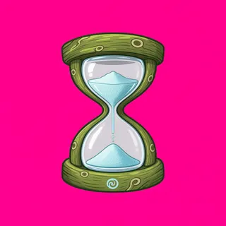 hourglass, plain design