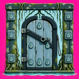 door closed, damaged