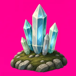 weathered crystal cluster