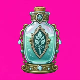 healing potion, ornate design