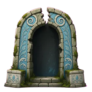 damaged archway