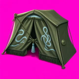 weathered tent