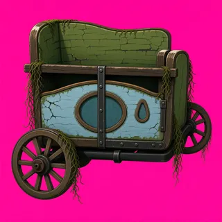 weathered abandoned cart