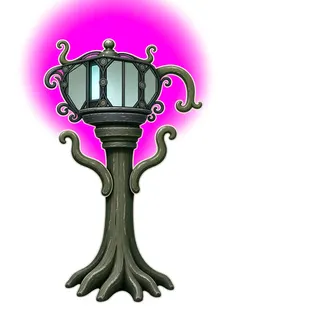 weathered lantern post