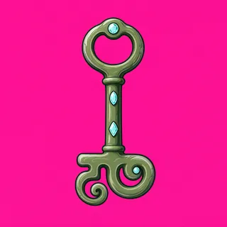 key, rare accent design