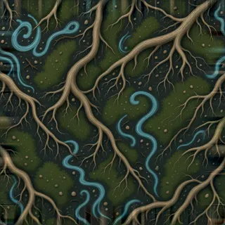 clean root-covered soil