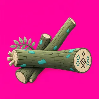 damaged fallen log