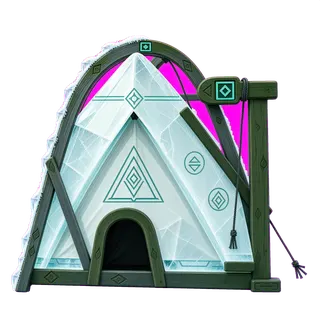 frosted tent