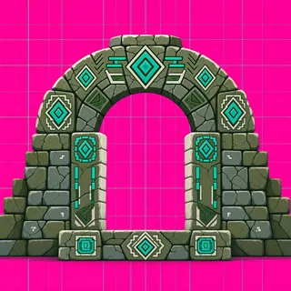 support arch, weathered