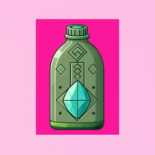 water flask, rare accent design