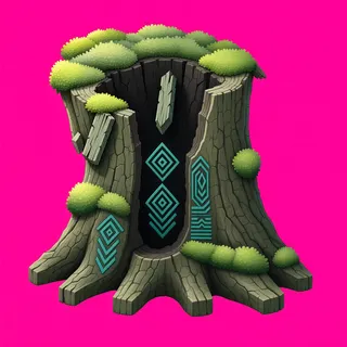 damaged tree stump