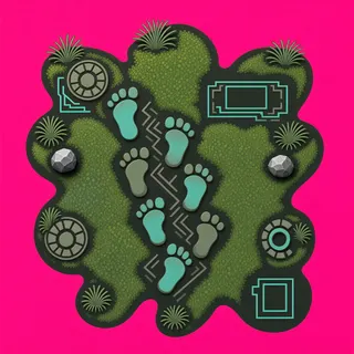 footprints, clustered arrangement