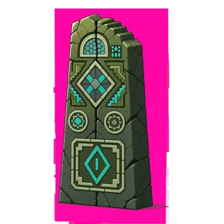 damaged broken pillar
