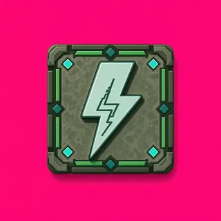 lightning bolt, plain design