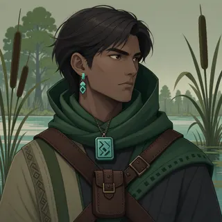 original adult merchant, determined expression