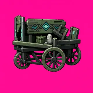 damaged abandoned cart