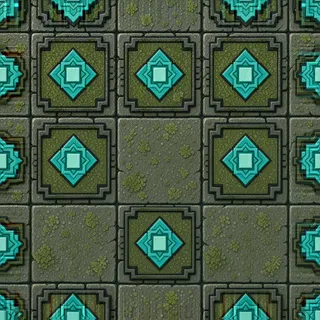 lichen-speckled rough stone floor