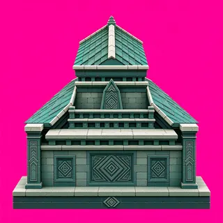 roof center, weathered