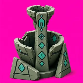 damaged relic pedestal