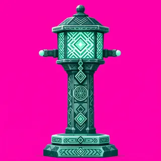frosted lantern post