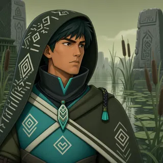 original adult messenger, determined expression