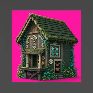 overgrown small dwelling