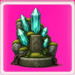 overgrown crystal cluster