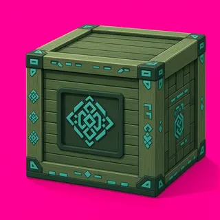 clean wooden crate
