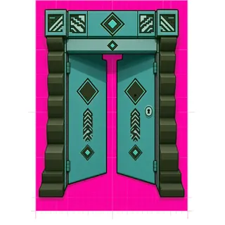 door frame, intact