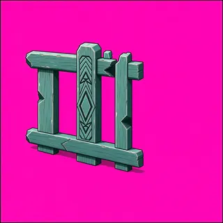 fence corner, damaged