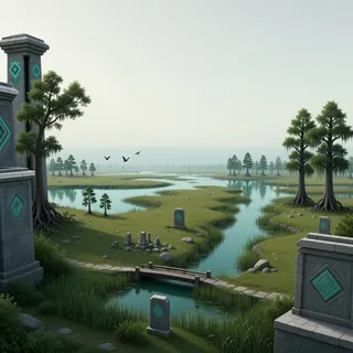 border overlook at daylight