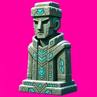 frosted statue